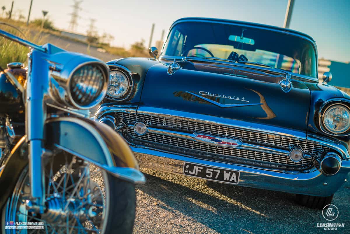 Car Photography Perth Chevrolet Bel air 1957 Lensnation