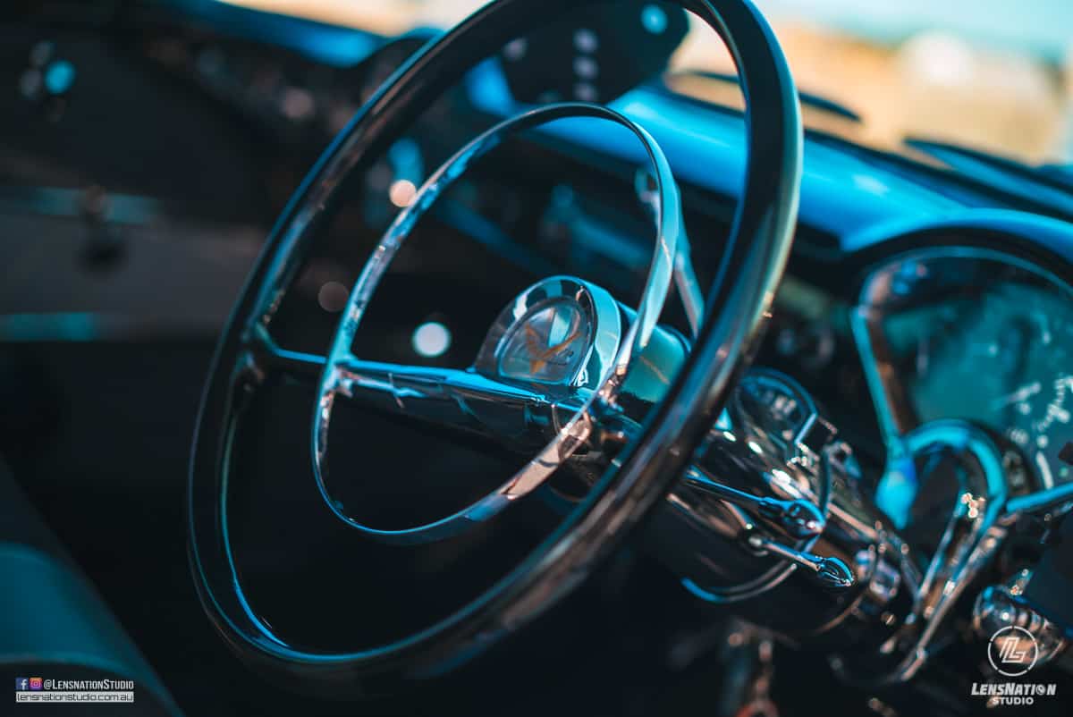 Car Photography Perth Chevrolet Bel air Pillarless 1957 Lensnation