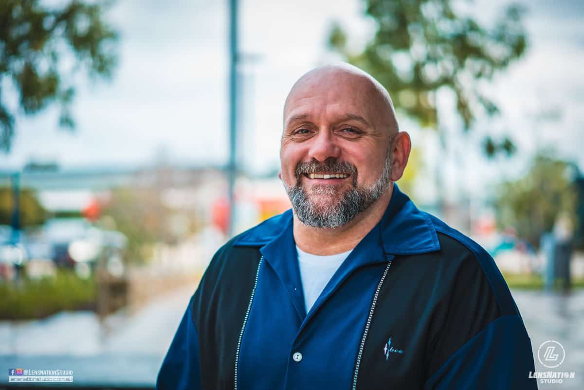 Portrait shoot for graphic company owner example