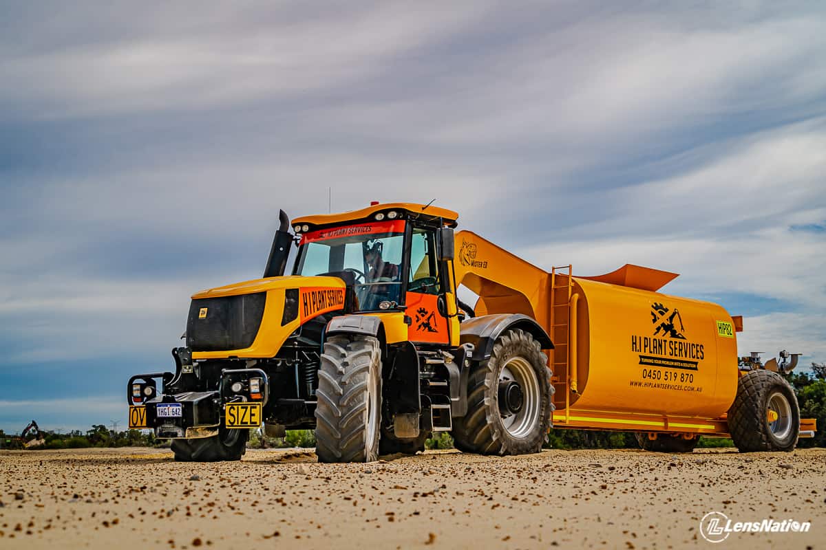 Commercial Photography Lensnation JCB dinosaur Water Machine Industrial shoot