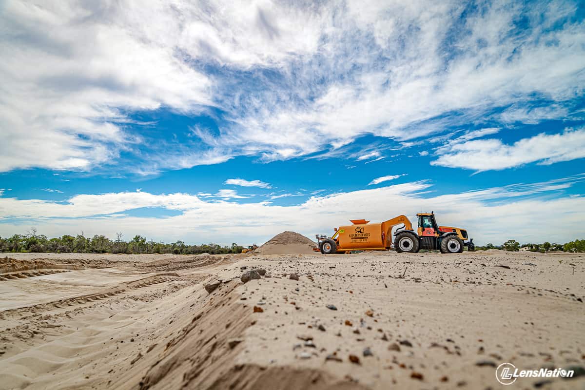 Commercial Photography Lensnation JCB dinosaur Water Machine Industrial shoot