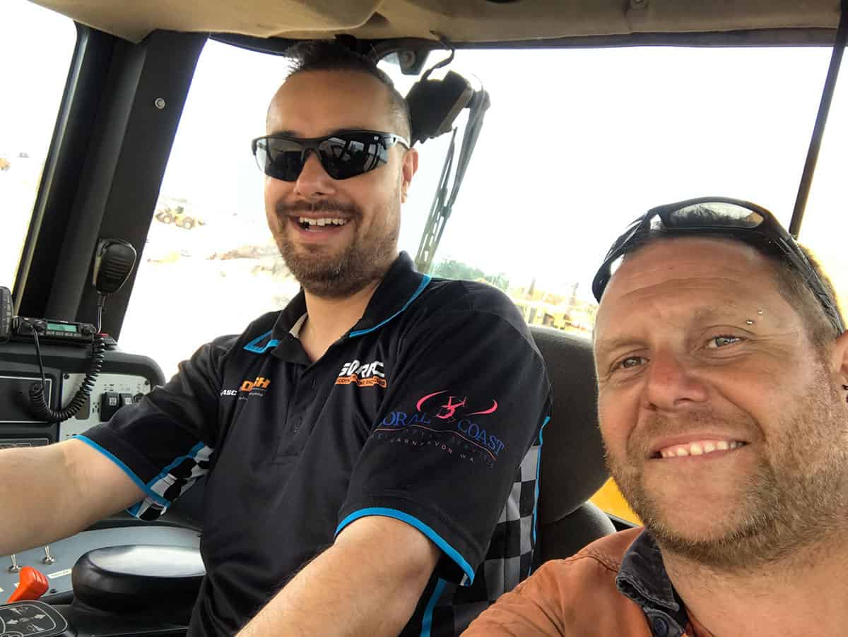 Got to drive the JCB Dinosaur after the shoot