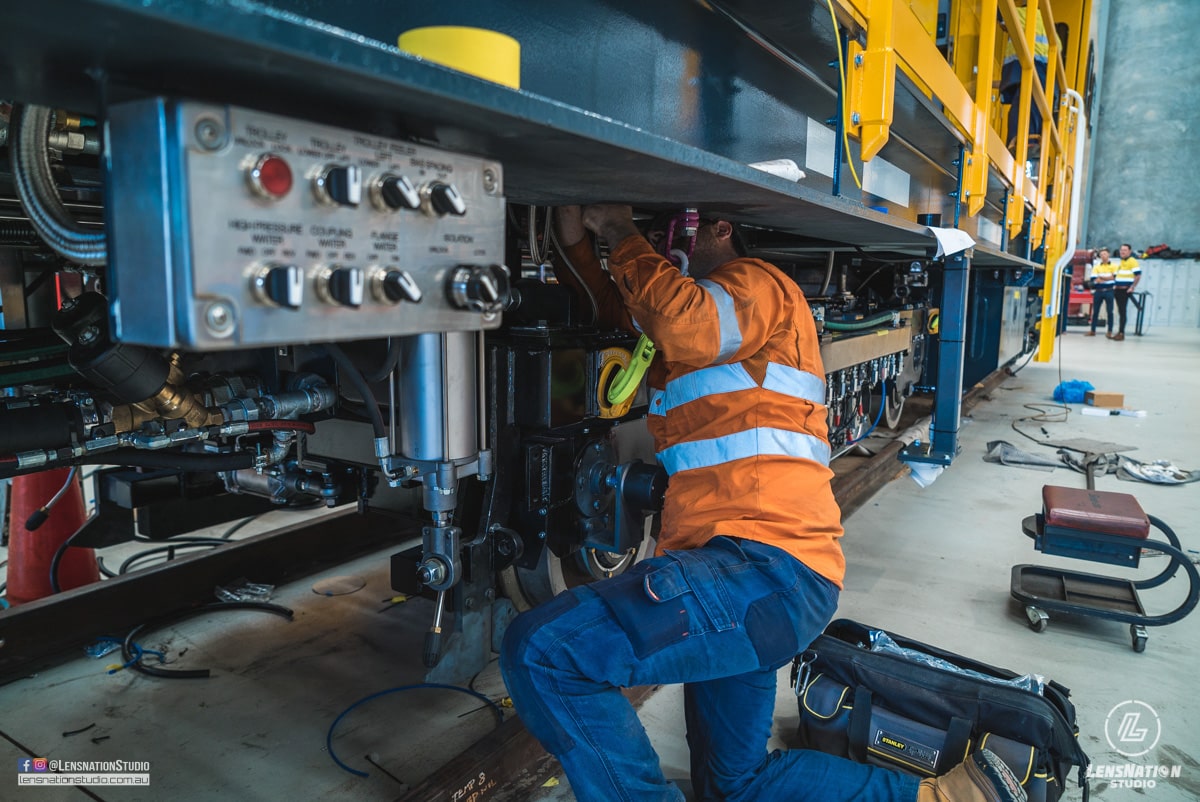 Speno US7 Rail Maintenance Machine Lifting Photographs