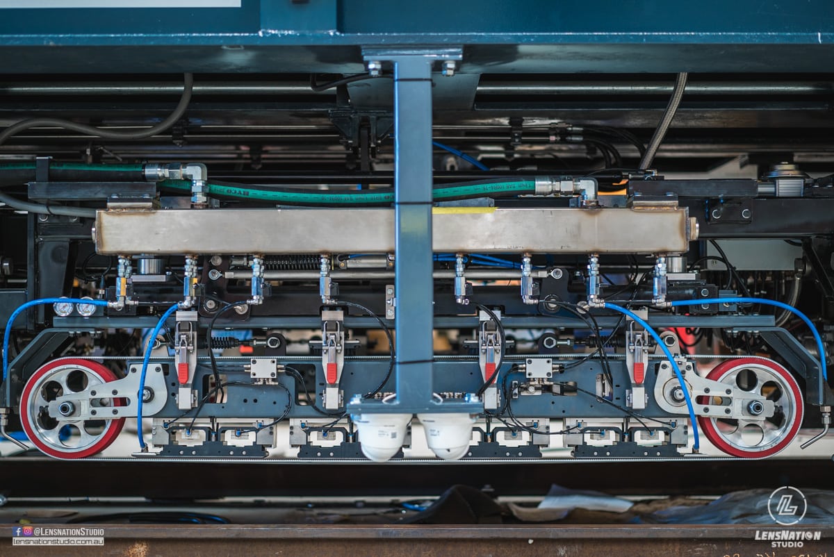 Speno US7 Rail Maintenance Machine Lifting Photographs