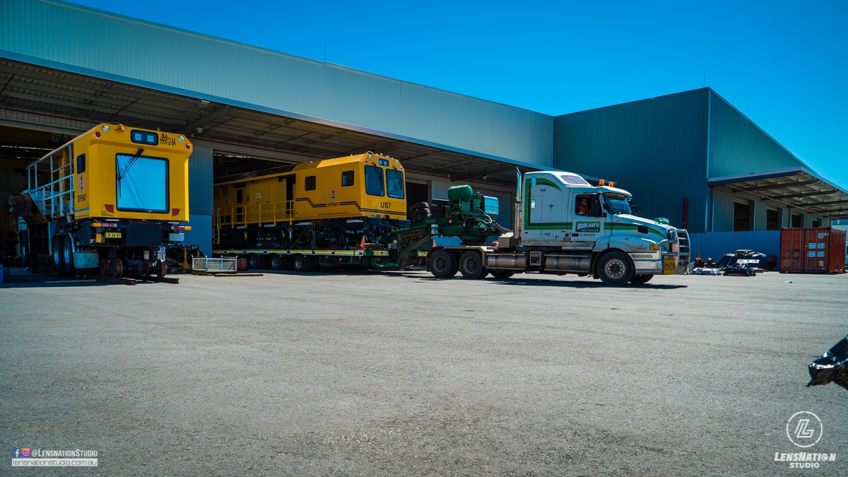 Speno US7 Rail Maintenance Lensnation industrial photography