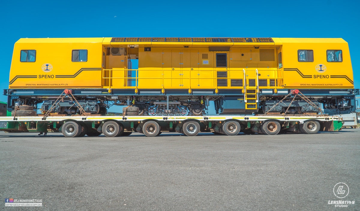 Speno US7 Rail Maintenance Lensnation industrial photography