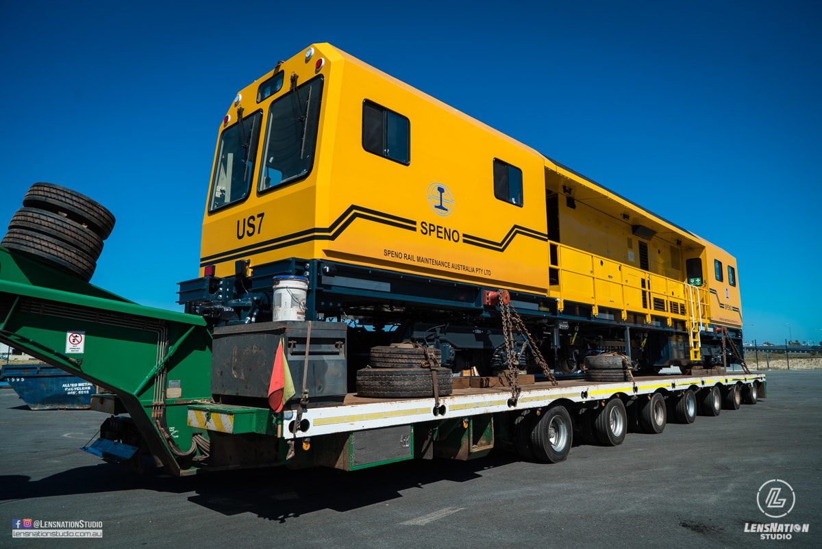 Speno US7 Rail Maintenance Lensnation industrial photography