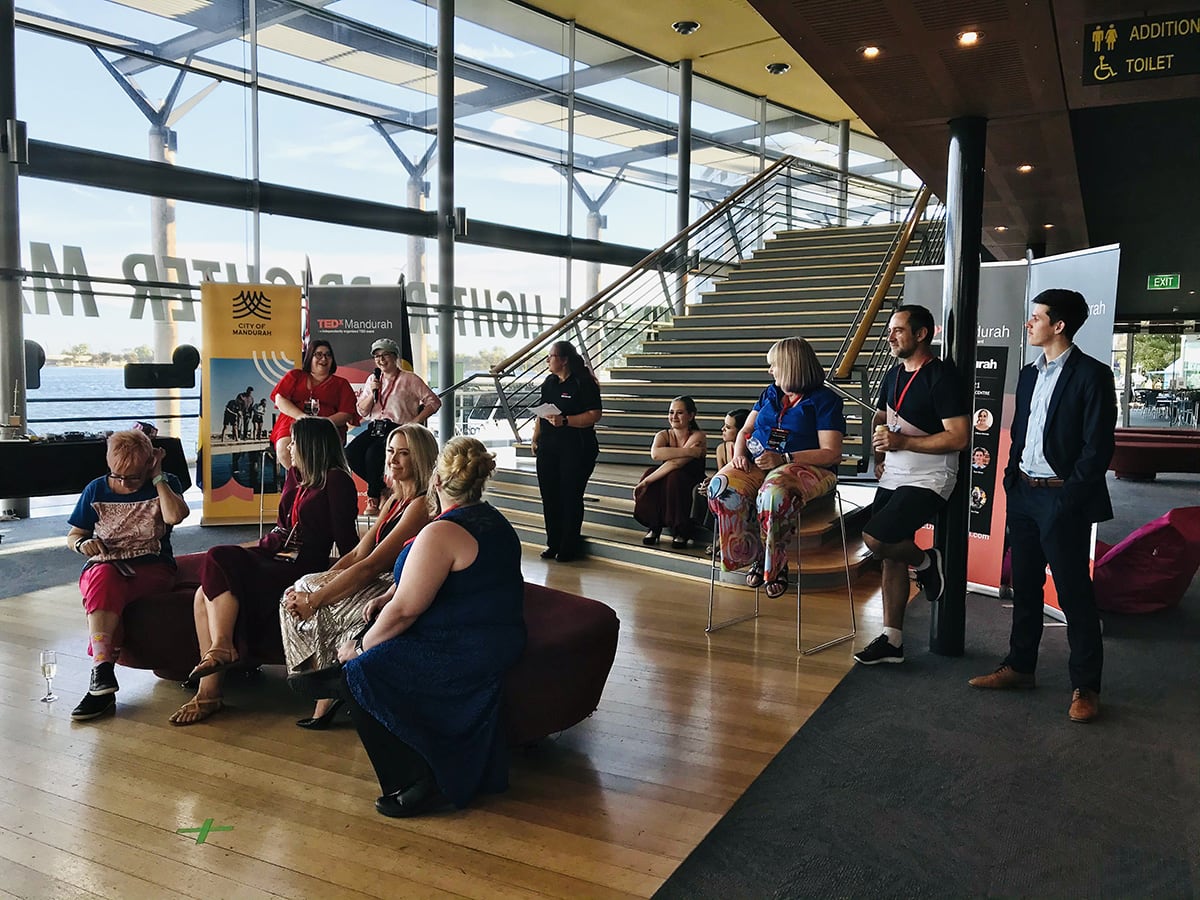 Q&A session with the visitors