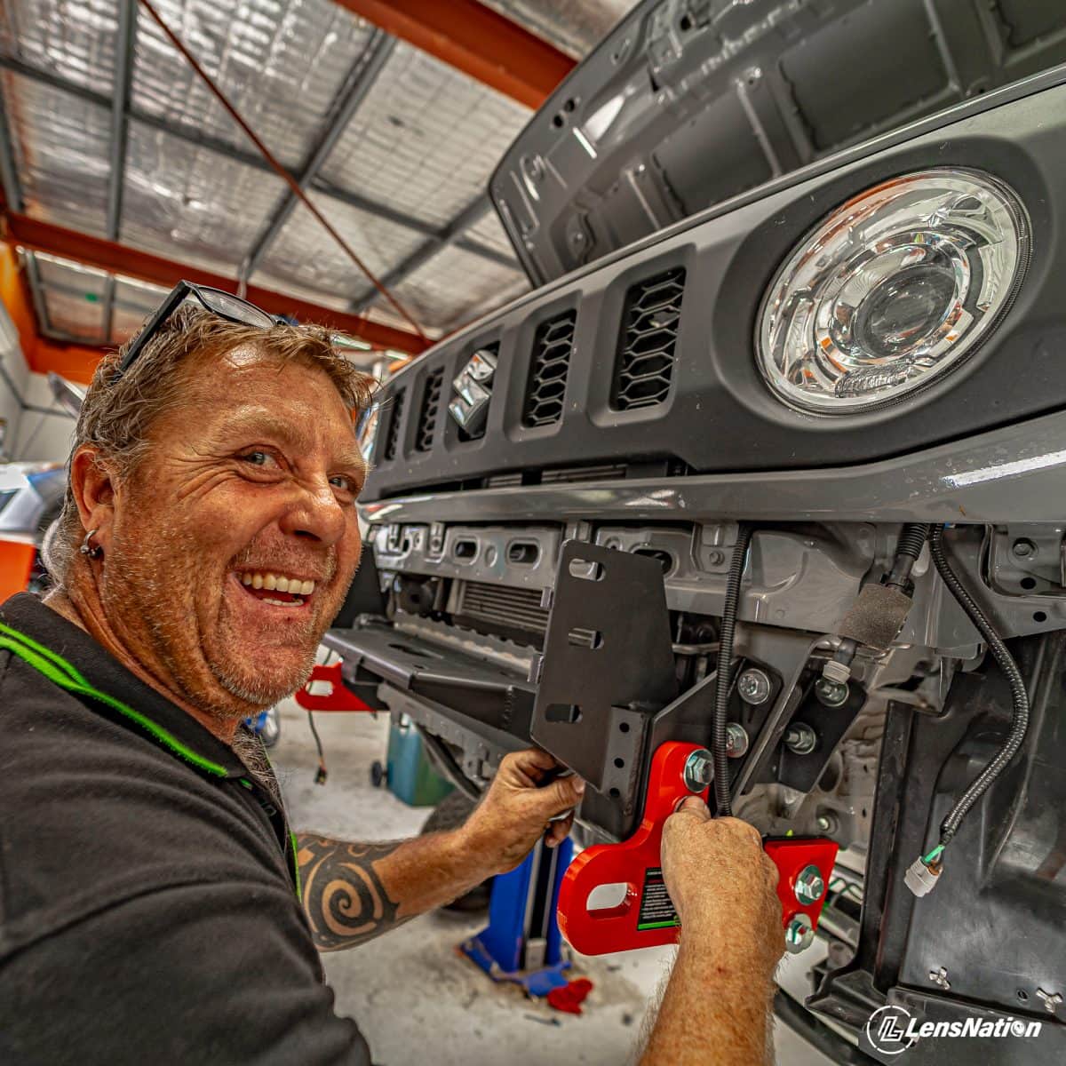Jimny 2020 Ironman Special Front bar Install Sharp 4x4