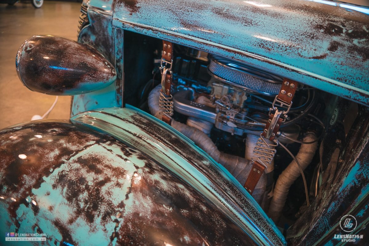 Patina ratrod color craft and street machine show