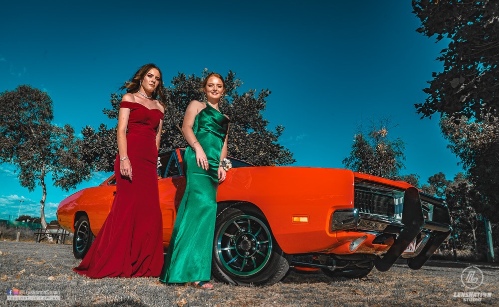 Muscle Car Street Machine Photoshoot Girls Prom Night