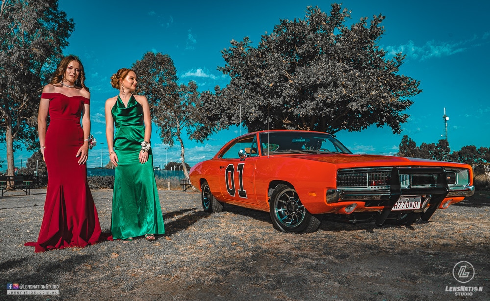 Muscle Car Street Machine Photoshoot Girls Prom Night