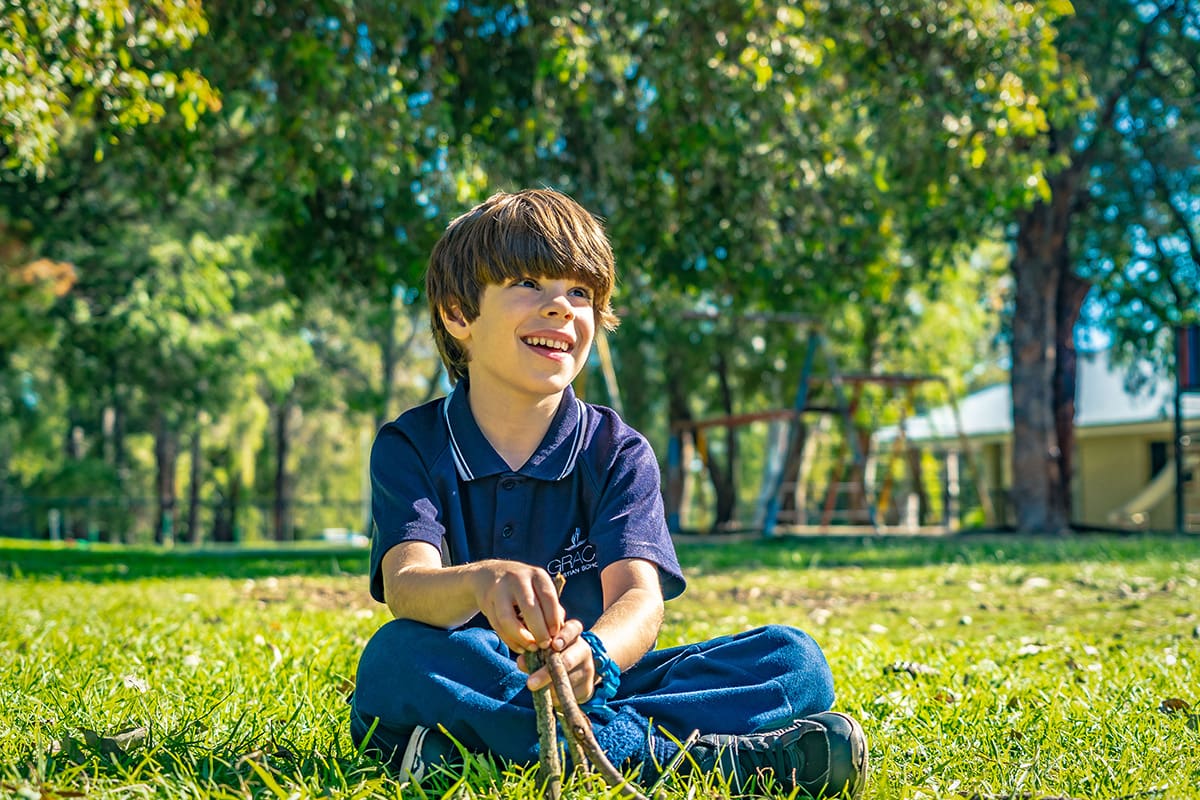Primary Kids playing school photography Grace Christian School Bunbury