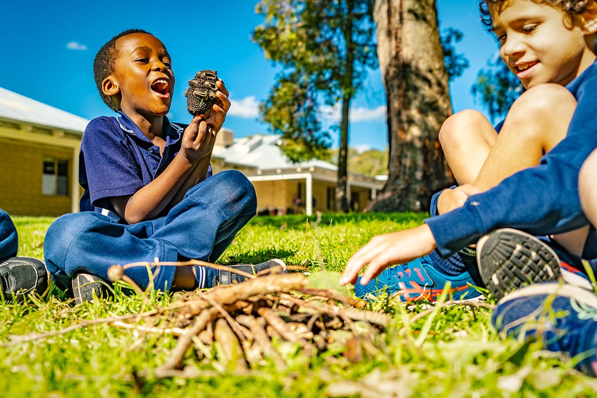 Primary Kids playing school photography Grace Christian School Bunbury