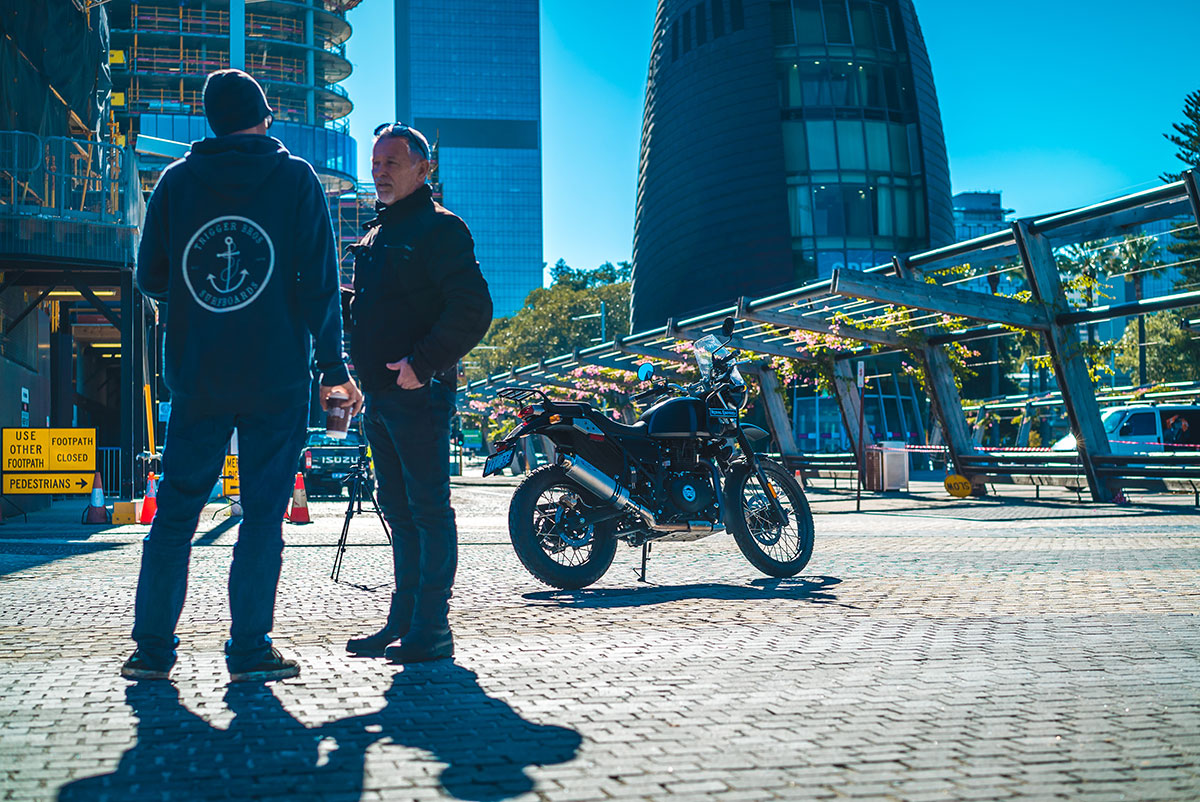 Royal Enfield Himalayan at Perth Bells Tower