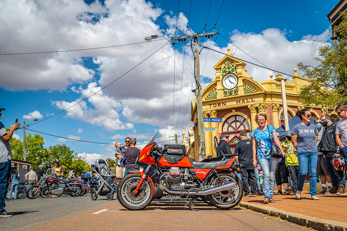 Moto Guzzi 850 LeMans on display at York Motorcycle festival