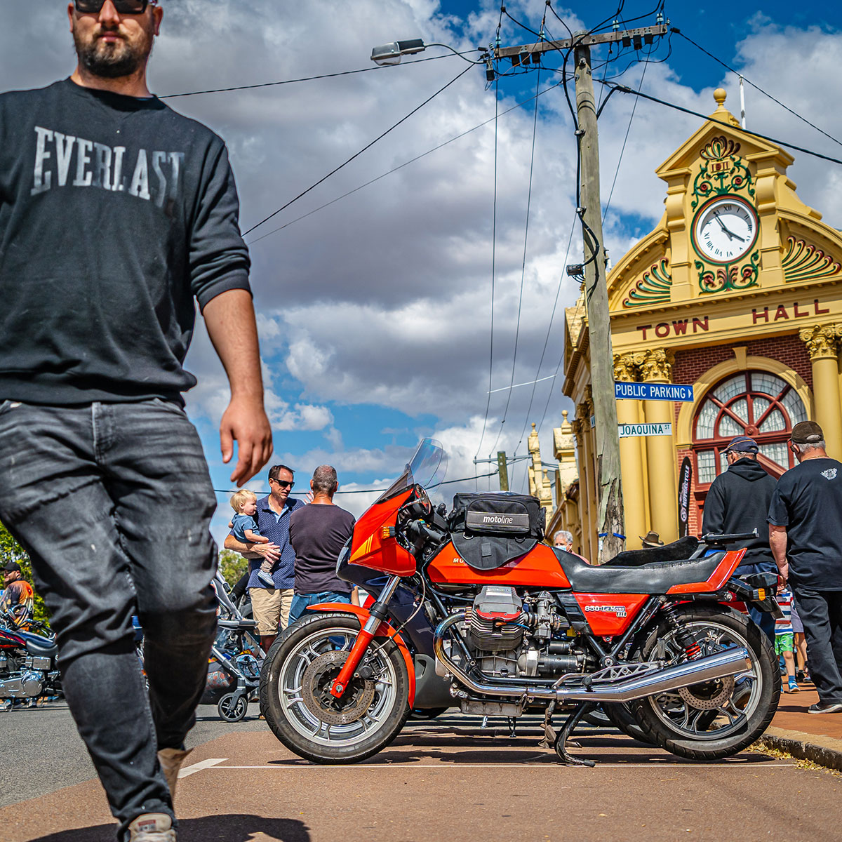 Moto Guzzi 850 LeMans on display at York Motorcycle festival