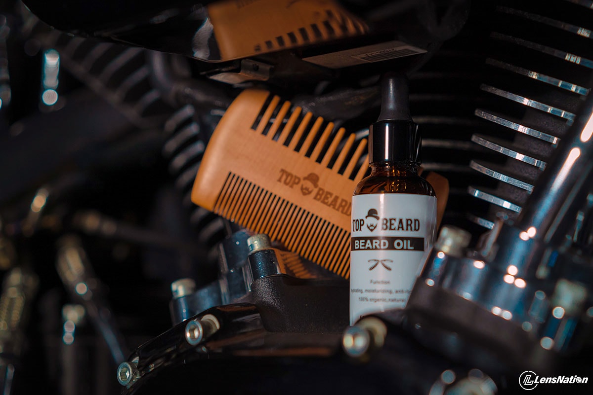 Male beard Oil Product Photography 