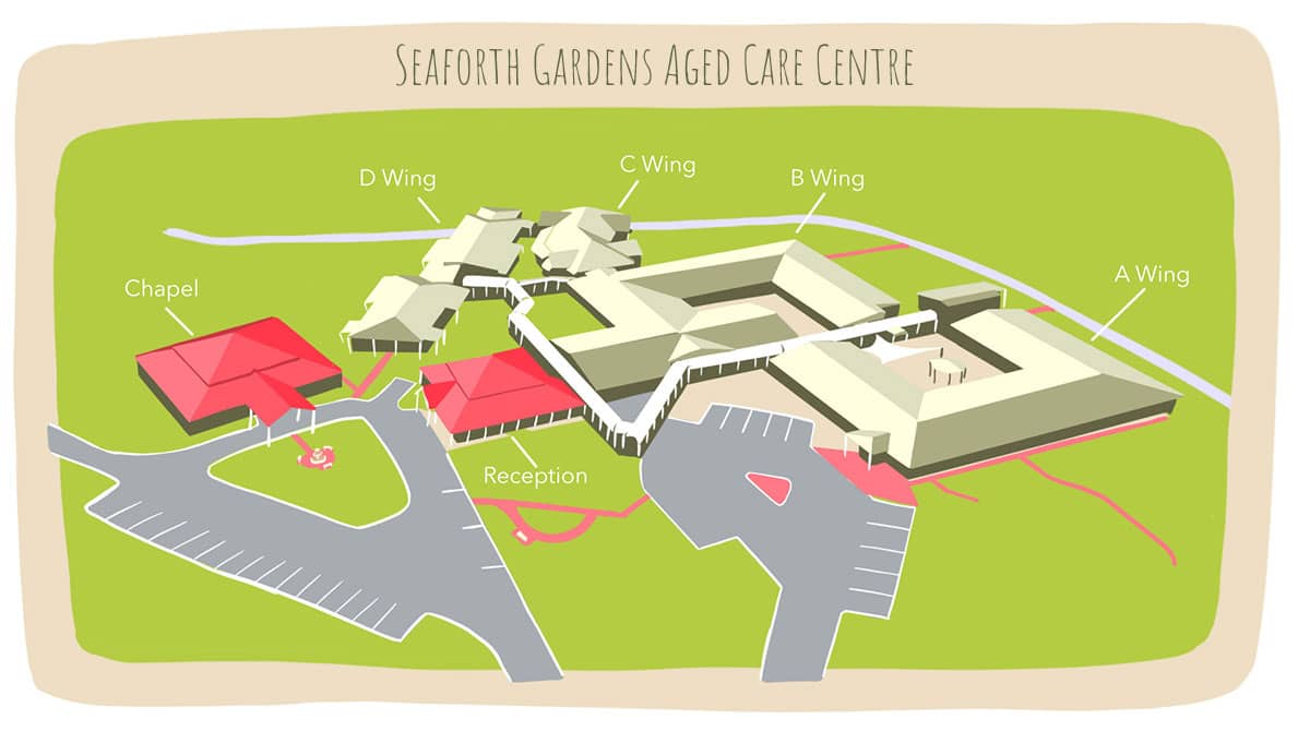 Aged Care 360 virtual tour map