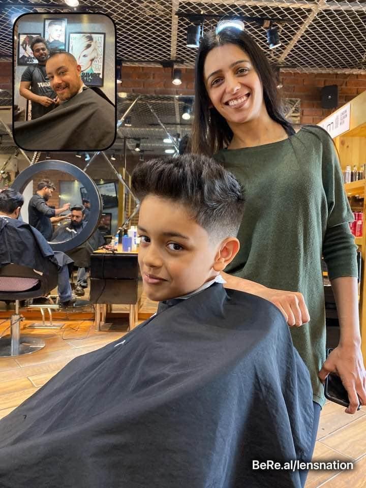 Getting a hair cut is the first thing you do