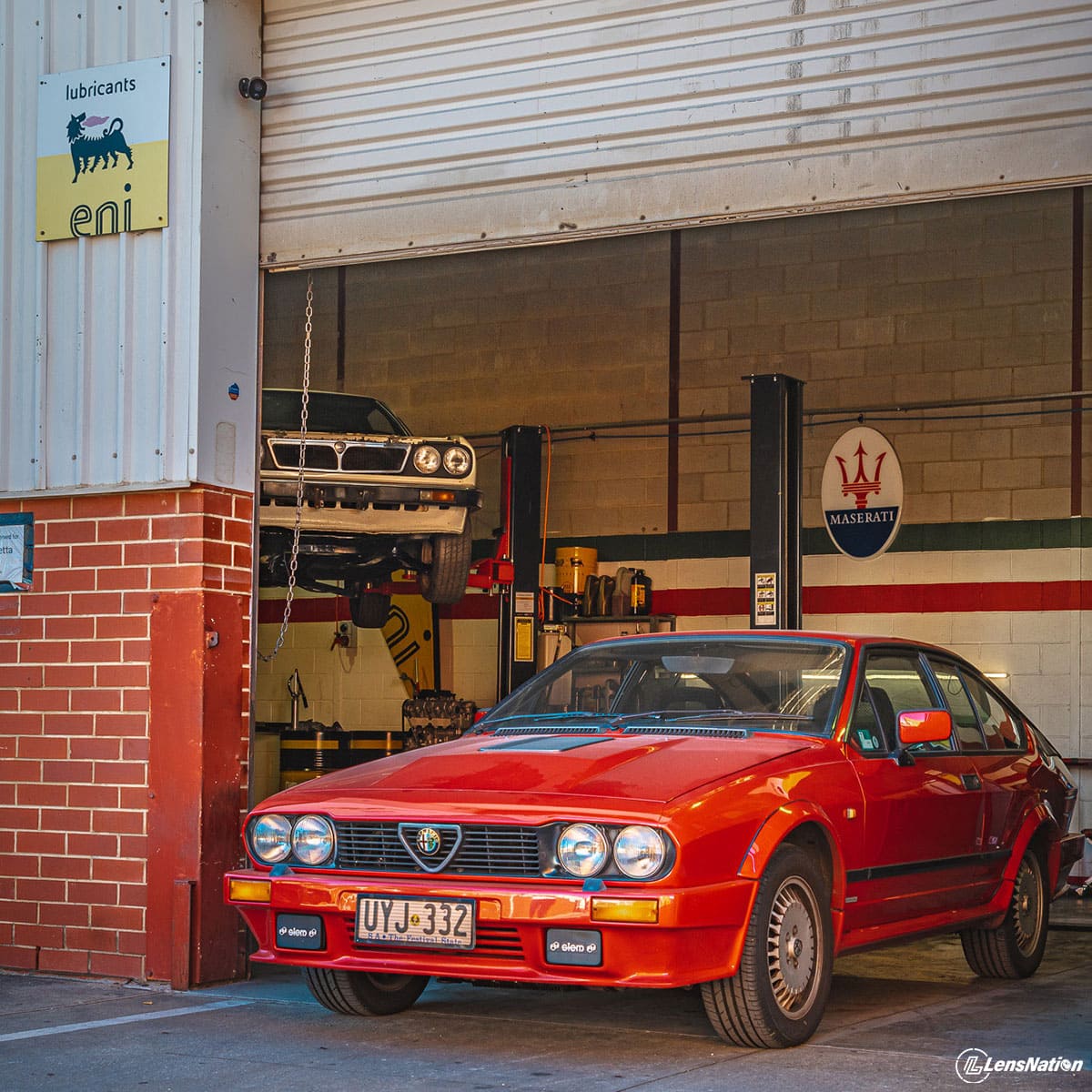 Lancia Delta parked at Doppietta Adelaide