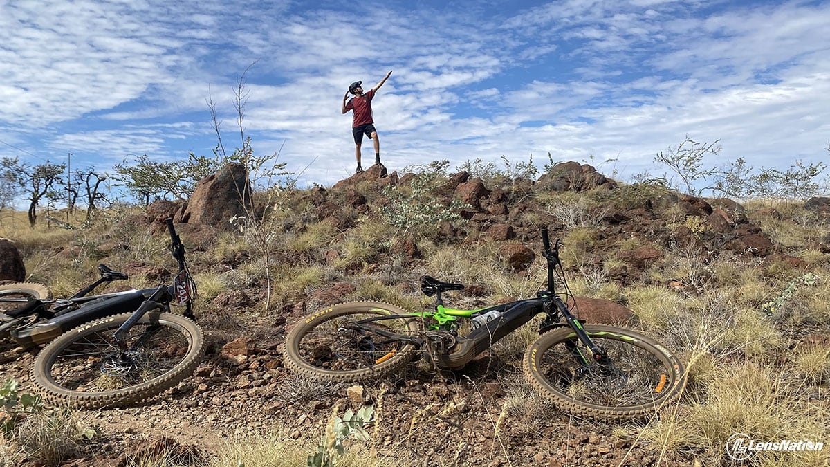 Posing in the Karratha Hills with my Mountain bike