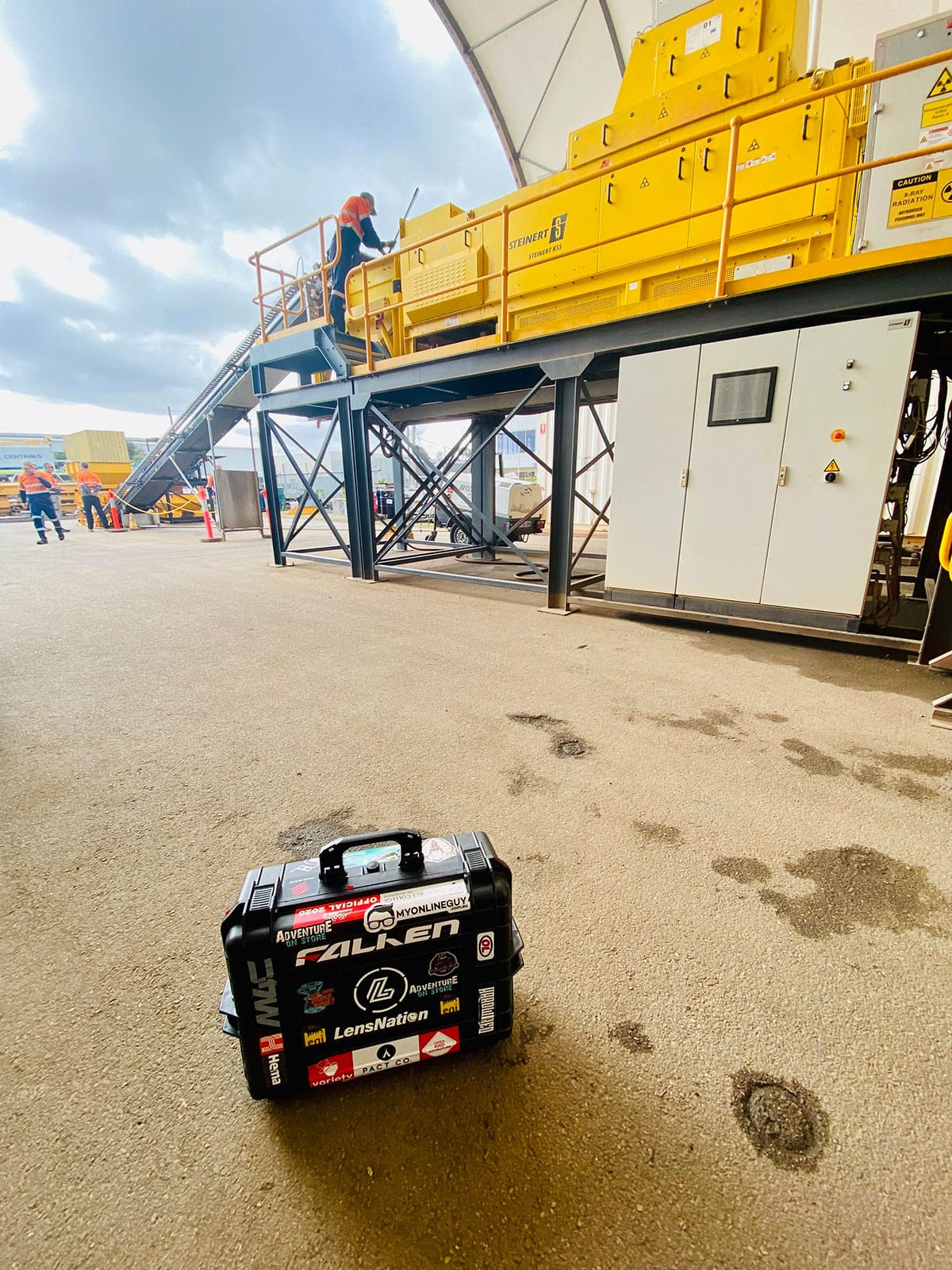 Global Lithium Steinert Ore Sorting machine photoshoot lensnation
