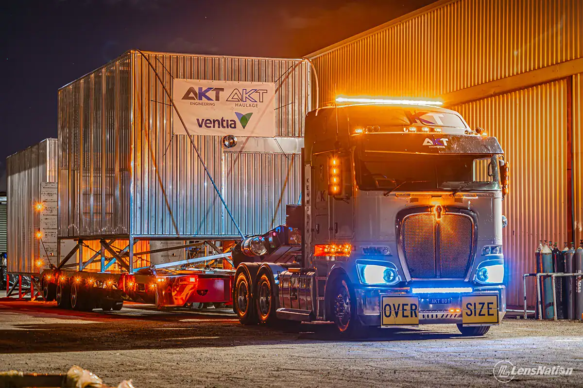 Low light mining logistics photography in Perth Western Australia