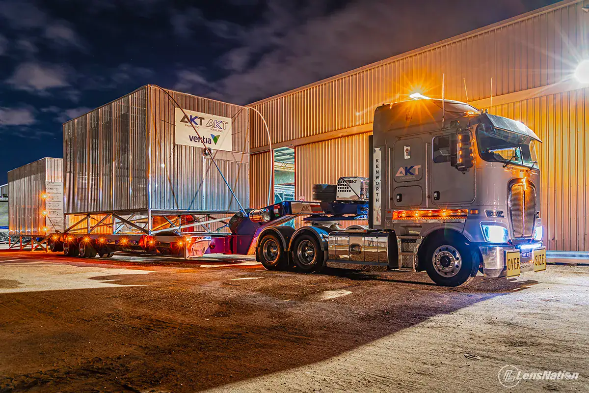 Mining industry logistics truck photographed in Perth