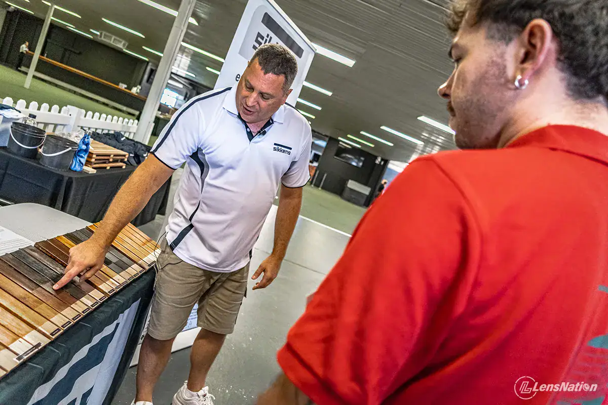 Sikkens paint display booth – color palette showcase