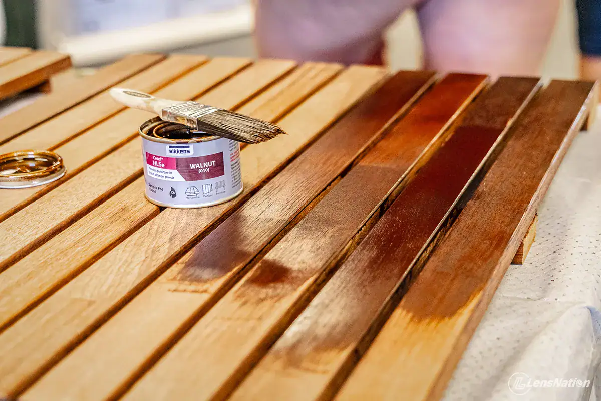 Wall of Sikkens paint samples – showcasing color variety