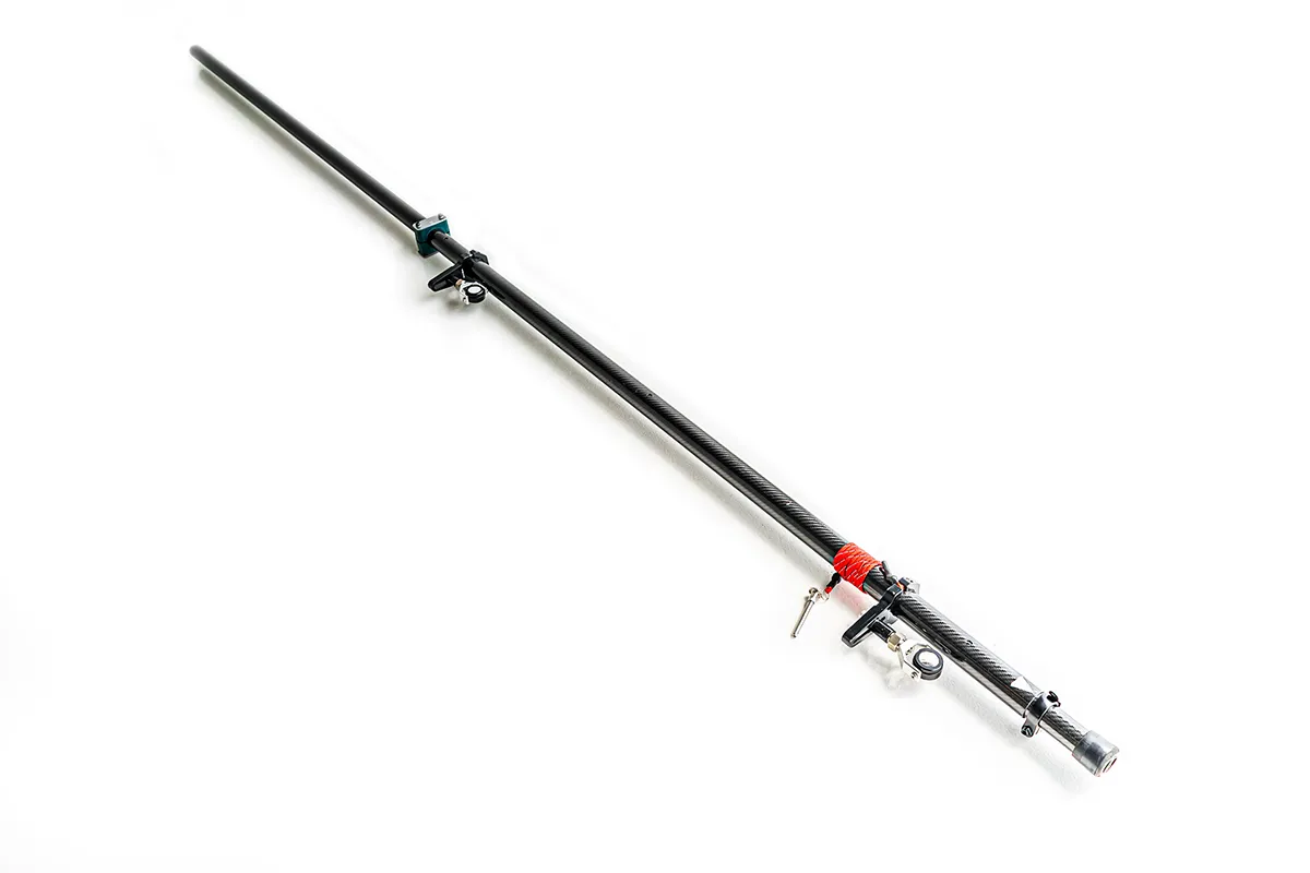 Extremely long mining tool photographed in the studio. This was close to 6 meters 