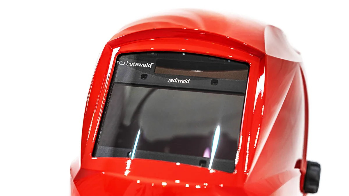 Closeup photo of Welding Helmet by LensNation Perth