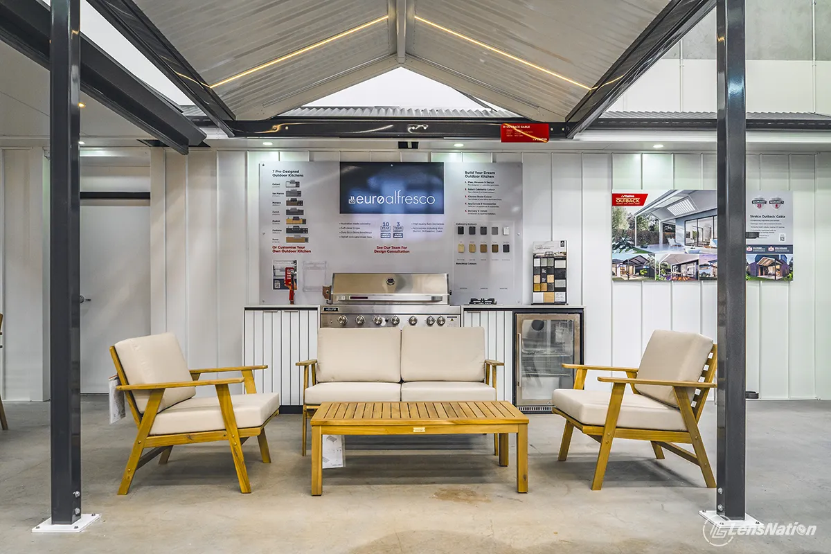 Interior commercial photography highlighting the shopping experience at Stratco Neerabup