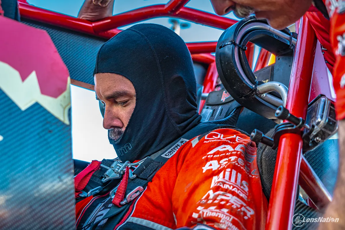 Speedcar driver portrait captured during a WASDA racing event in Western Australia